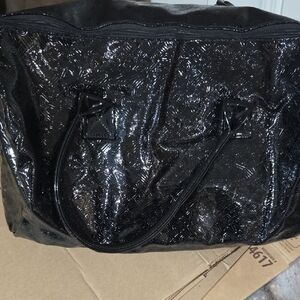 Glossy Black Tote Bag